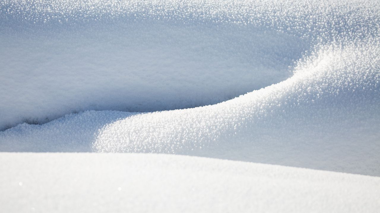 Wallpaper snow, winter, macro, white, shadows