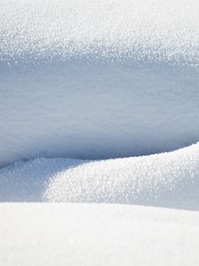 Preview wallpaper snow, winter, macro, white, shadows