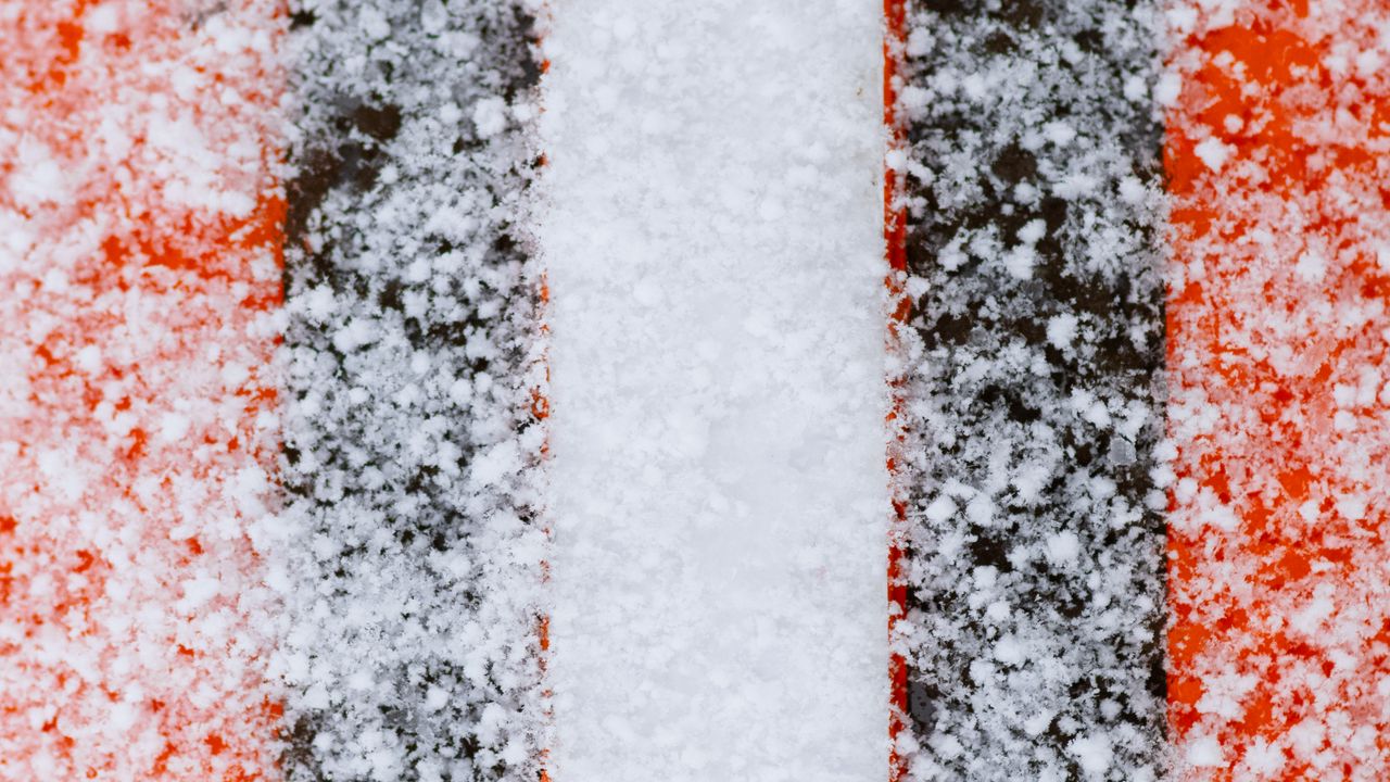 Wallpaper snow, winter, stripes, white