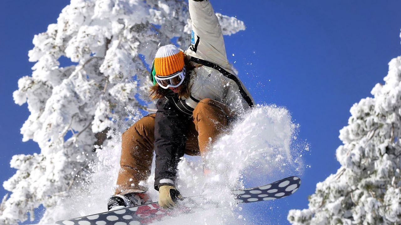 Wallpaper snowboard, snowboarder, snow, board, sport