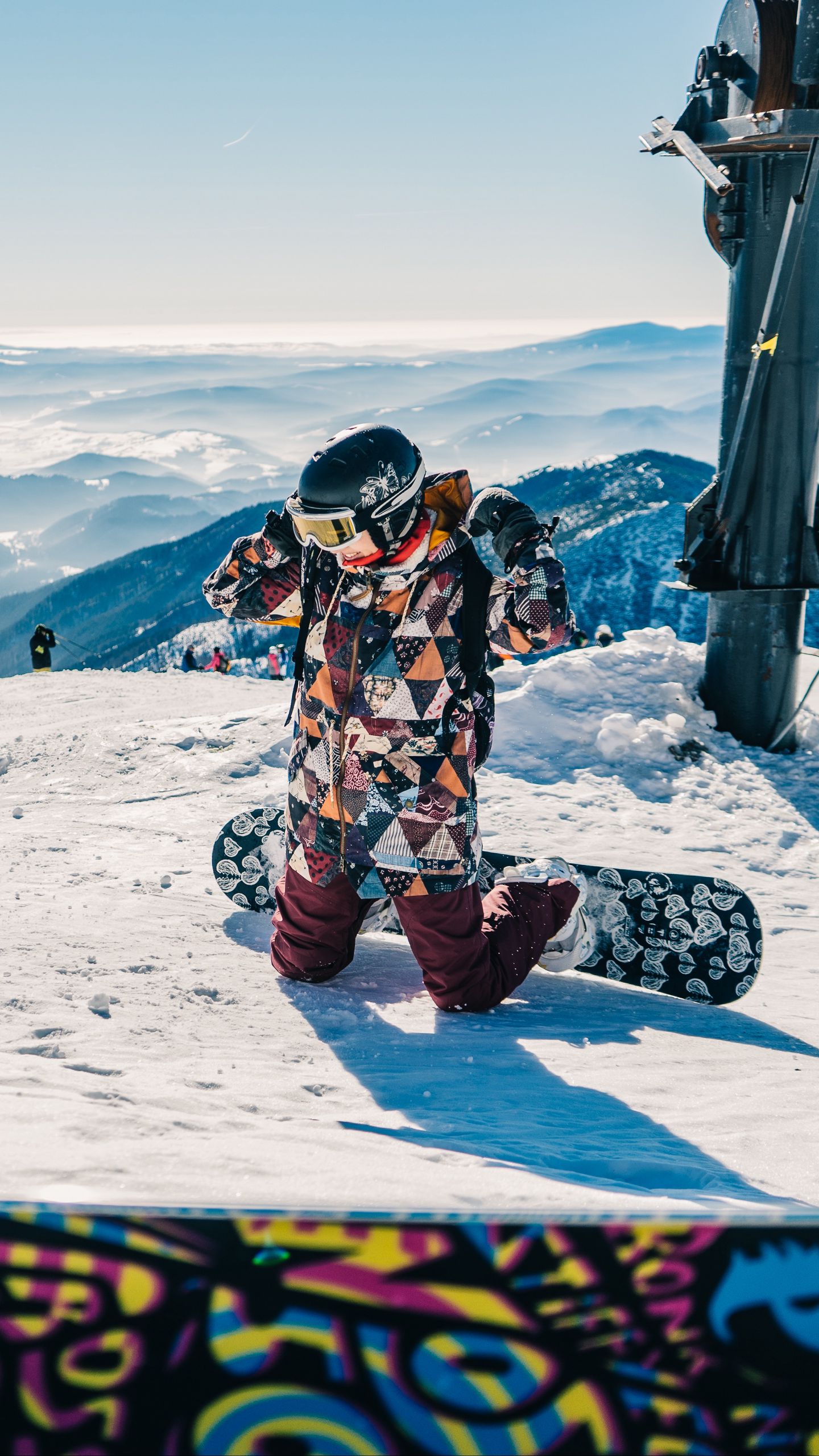 Wallpaper snowboarding winter snow sky 4k Sport 17405