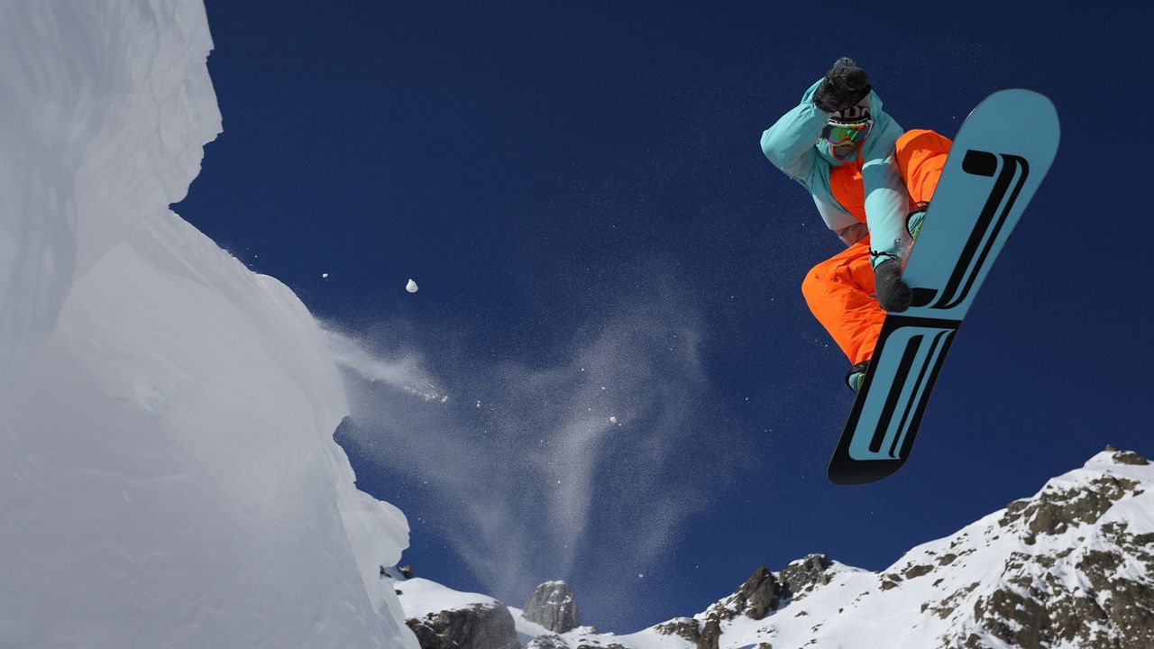 Wallpaper snowboarding, mountain, snow