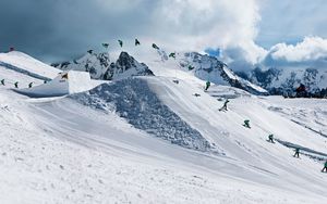 Preview wallpaper snowboarding, red bull, trick, quiksilver