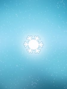 Preview wallpaper snowflake, background, bright, blue