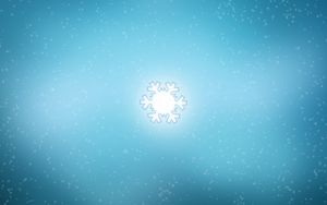 Preview wallpaper snowflake, background, bright, blue