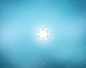 Preview wallpaper snowflake, background, bright, blue