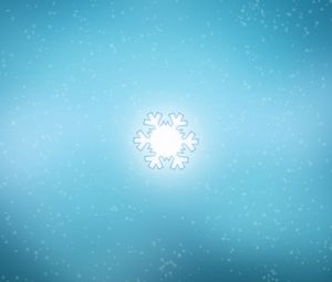 Preview wallpaper snowflake, background, bright, blue