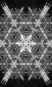 Preview wallpaper snowflake, pattern, fractal, structure, tangled