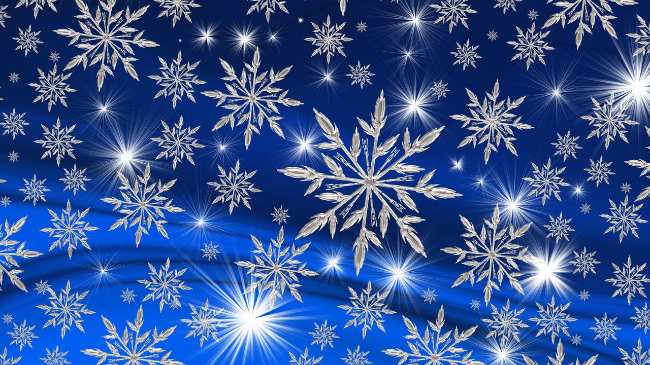 Wallpaper snowflakes, art, christmas, new year, winter