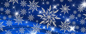 Preview wallpaper snowflakes, art, christmas, new year, winter