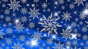 Preview wallpaper snowflakes, art, christmas, new year, winter