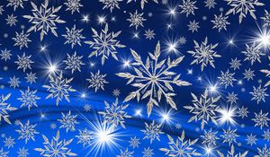Preview wallpaper snowflakes, art, christmas, new year, winter