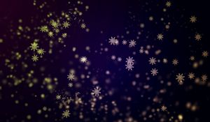 Preview wallpaper snowflakes, background, shiny, abstract