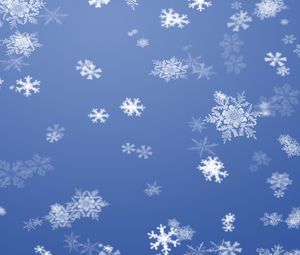 Preview wallpaper snowflakes, background, winter, pattern