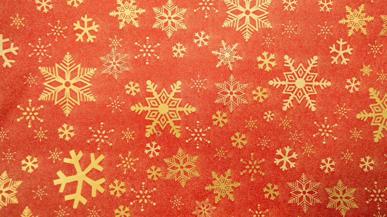 Wallpaper snowflakes, christmas, new year, texture, background, red