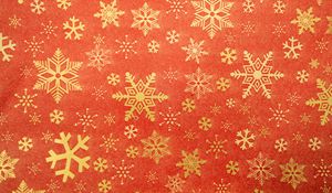 Preview wallpaper snowflakes, christmas, new year, texture, background, red
