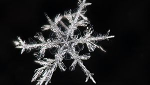 Preview wallpaper snowflakes, macro, ice, pattern, crystal