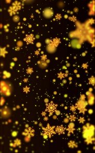 Preview wallpaper snowflakes, patterns, glare, bokeh