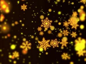Preview wallpaper snowflakes, patterns, glare, bokeh