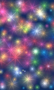 Preview wallpaper snowflakes, patterns, shine, abstraction, multicolored