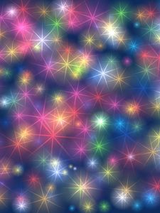 Preview wallpaper snowflakes, patterns, shine, abstraction, multicolored