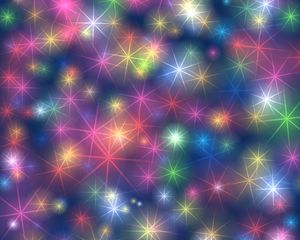 Preview wallpaper snowflakes, patterns, shine, abstraction, multicolored