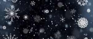 Preview wallpaper snowflakes, patterns, texture, winter