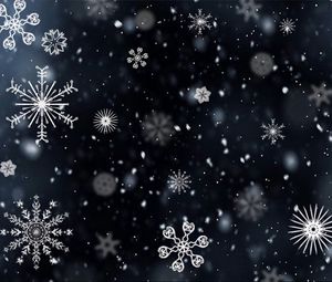 Preview wallpaper snowflakes, patterns, texture, winter