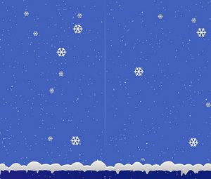 Preview wallpaper snowflakes, snow, winter