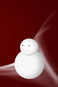 Preview wallpaper snowman, christmas tree, snow, blizzard, new year