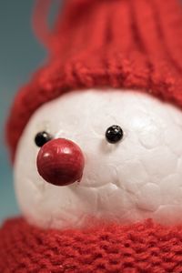 Preview wallpaper snowman, hat, figure, scarf