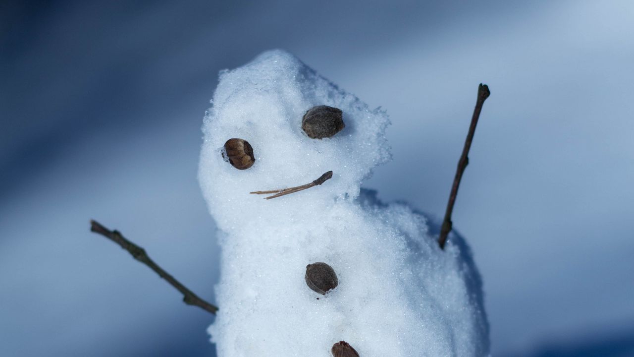 Wallpaper snowman, snow, winter