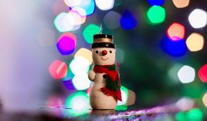 Preview wallpaper snowman, toy, patches, new year