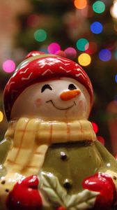Preview wallpaper snowmen, toys, holiday