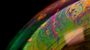 Preview wallpaper soap bubble, bubble, macro, surface, colorful