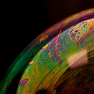 Preview wallpaper soap bubble, bubble, macro, surface, colorful