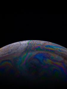 Preview wallpaper soap bubble, bubble, macro, stains, colorful, iridescent