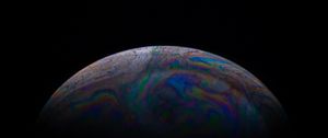 Preview wallpaper soap bubble, bubble, macro, stains, colorful, iridescent