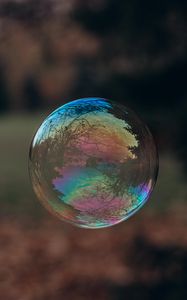 Preview wallpaper soap bubble, bubble, reflection, macro, transparent