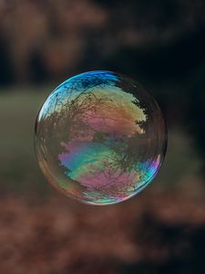 Preview wallpaper soap bubble, bubble, reflection, macro, transparent