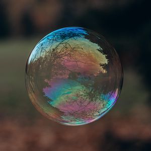 Preview wallpaper soap bubble, bubble, reflection, macro, transparent