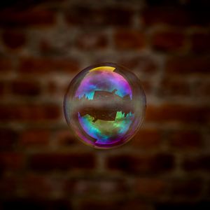 Preview wallpaper soap bubble, bubble, reflection, transparent, iridescent