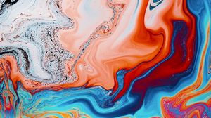 Preview wallpaper soap bubble, surface, stains, colorful, abstraction, macro