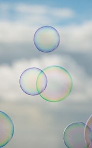 Preview wallpaper soap bubbles, bubbles, clouds, macro