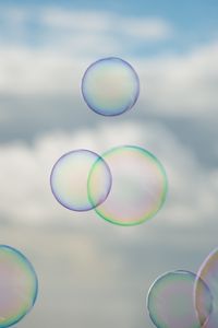 Preview wallpaper soap bubbles, bubbles, clouds, macro