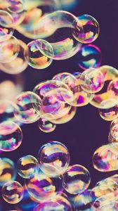 Preview wallpaper soap bubbles, bubbles, glare