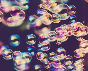 Preview wallpaper soap bubbles, bubbles, glare