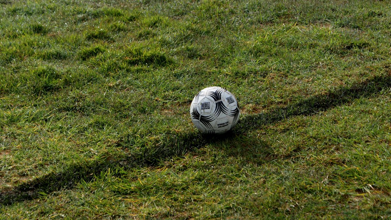 Wallpaper soccer ball, ball, field, football