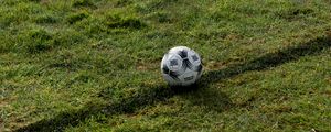 Preview wallpaper soccer ball, ball, field, football