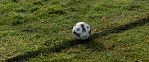 Preview wallpaper soccer ball, ball, field, football